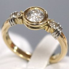 画像3: K18/Pt900ダイヤモンドリング D0.458 D0.11 4.8g #14 (3)