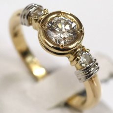 画像4: K18/Pt900ダイヤモンドリング D0.458 D0.11 4.8g #14 (4)