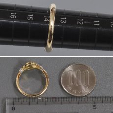 画像8: K18/Pt900ダイヤモンドリング D0.458 D0.11 4.8g #14 (8)