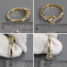 画像9: K18/Pt900ダイヤモンドリング D0.458 D0.11 4.8g #14 (9)