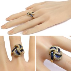 画像10: K18サファイアダイヤモンドリング S2.53 D0.57 9.4g #13 (10)