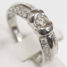 画像4: Pt900ダイヤモンドリング D0.41 4.7g #10 (4)