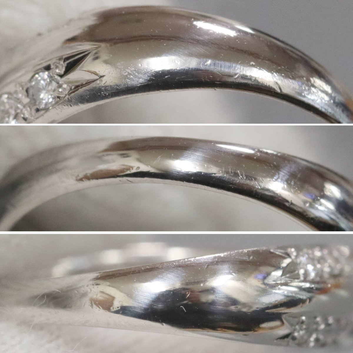 画像5: Pt900ダイヤモンドリング D0.41 4.7g #10 (5)