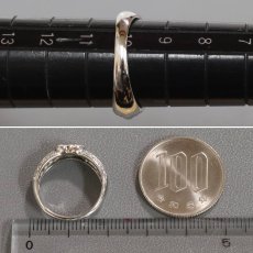 画像7: Pt900ダイヤモンドリング D0.41 4.7g #10 (7)