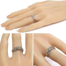 画像9: Pt900ダイヤモンドリング D0.41 4.7g #10 (9)