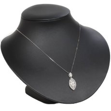 画像5: K18WGダイヤモンドペンダント D1.00 5.3g AJ付44cm 鑑別書 (5)