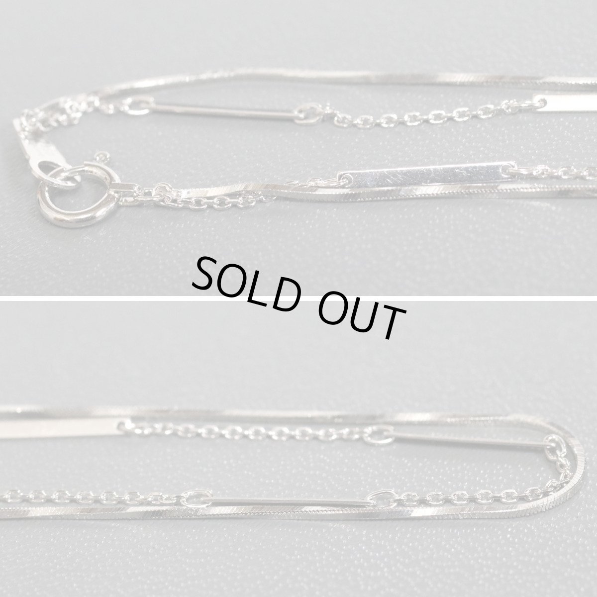 画像2: ヴァンドーム Pt850ブレスレット 2.2g 16.5cm (2)