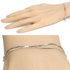 画像8: ヴァンドーム Pt850ブレスレット 2.2g 16.5cm (8)