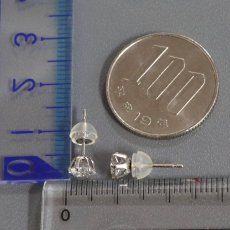 画像10: Pt900ダイヤモンドピアス D0.50×2 キャッチ込み0.9g (10)