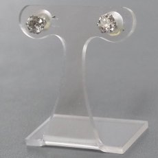 画像3: Pt900ダイヤモンドピアス D0.50×2 キャッチ込み0.9g (3)