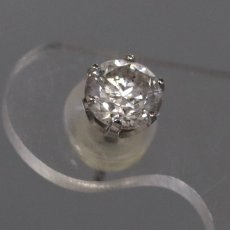 画像5: Pt900ダイヤモンドピアス D0.50×2 キャッチ込み0.9g (5)