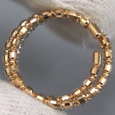 画像3: K18PG/Pt850リング 1.6g #12-15 伸縮式 (3)