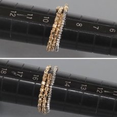 画像6: K18PG/Pt850リング 1.6g #12-15 伸縮式 (6)