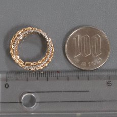 画像7: K18PG/Pt850リング 1.6g #12-15 伸縮式 (7)