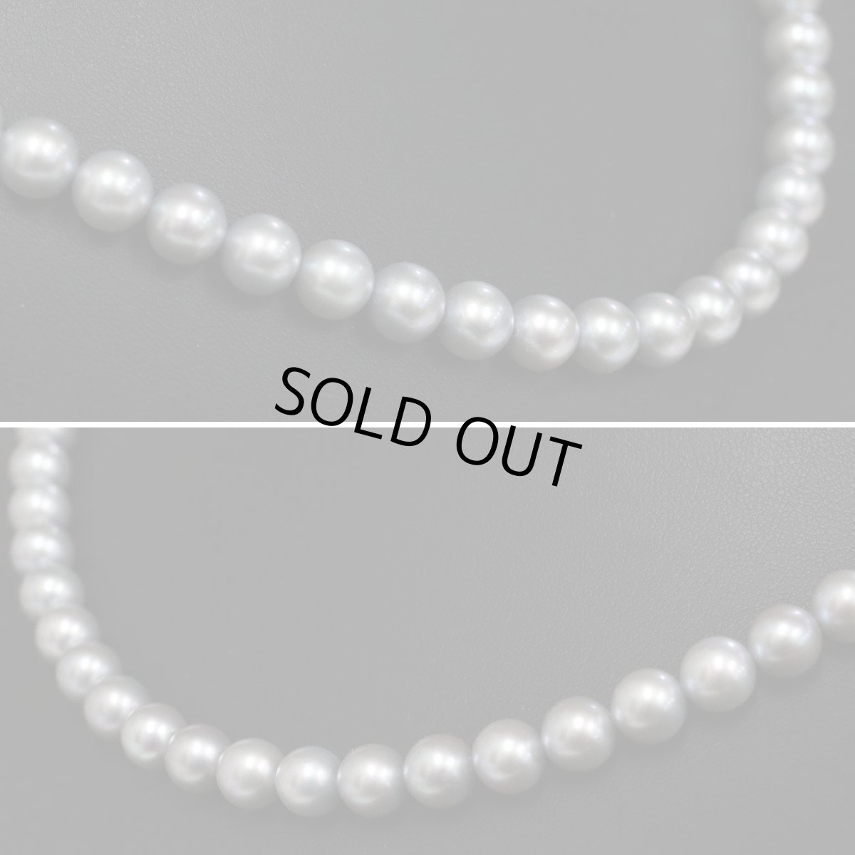 画像2: タサキ グレーパールネックレス シルバー金具 7-7.5mm 42cm (2)