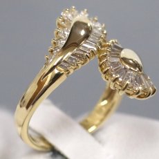 画像3: K18ダイヤモンドリング D1.29 7.1g #11 (3)