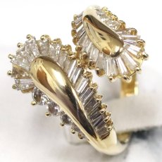 画像4: K18ダイヤモンドリング D1.29 7.1g #11 (4)