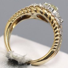 画像5: K18/Pt900ダイヤモンドリング D0.37 D0.20 10.9g #10 (5)