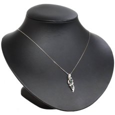 画像6: K18WGアレキサンドライトダイヤモンドペンダント A0.72 D0.24 4.5g AJ付44cm (6)