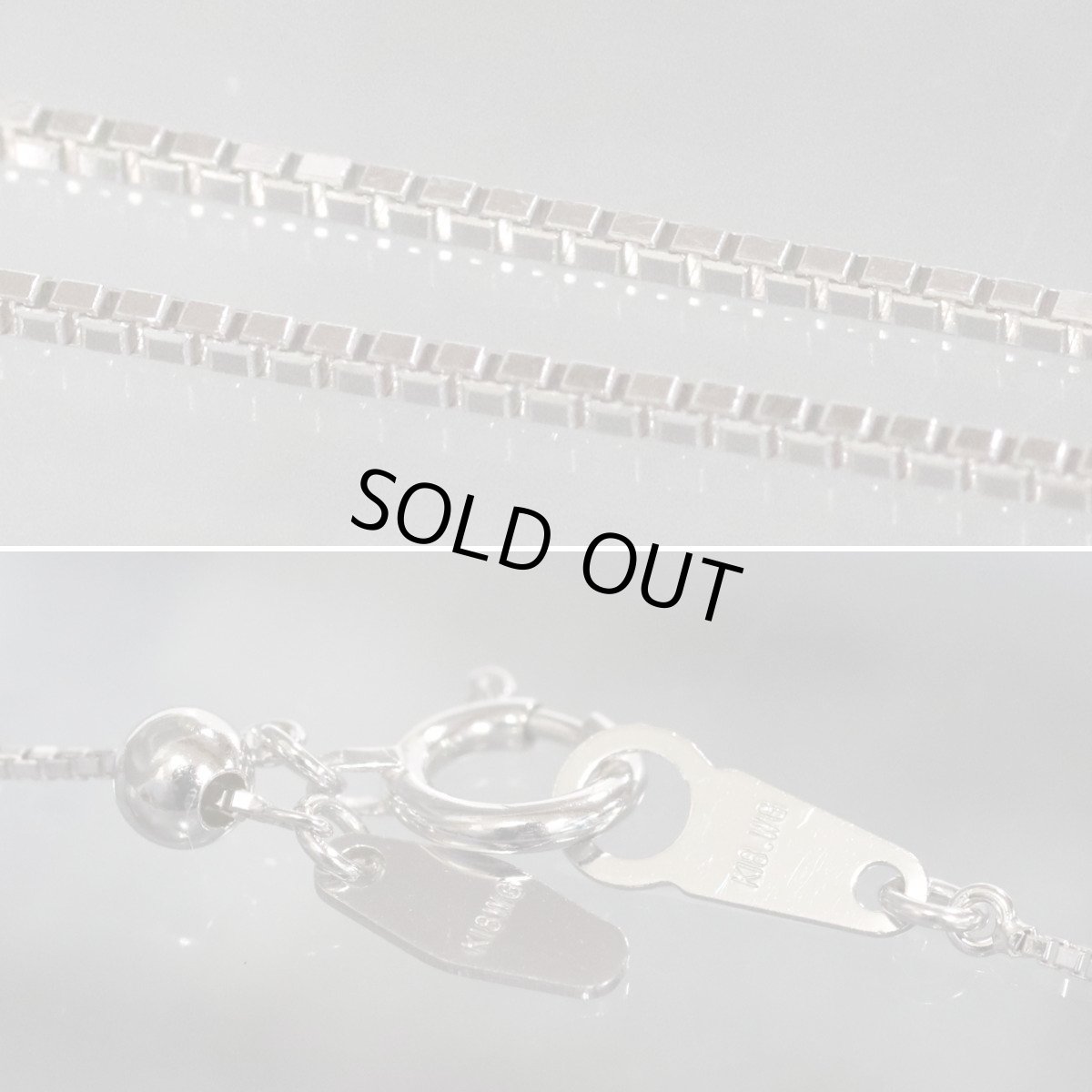 画像7: K18WGダイヤモンドサファイアペンダント クロスモチーフ D0.26 S0.14 7.2g AJ付44cm (7)