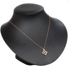 画像6: マリージュノ K18PGダイヤモンドペンダント D0.317 D0.24 3.7g AJ付44cm 鑑定書 (6)