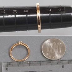 画像8: ヨンドシー K18PGダイヤモンドリング 2.2g #8 (8)