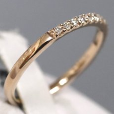 画像3: ヨンドシー K18PGダイヤモンドリング ハーフエタニティ 1.4g #8 (3)