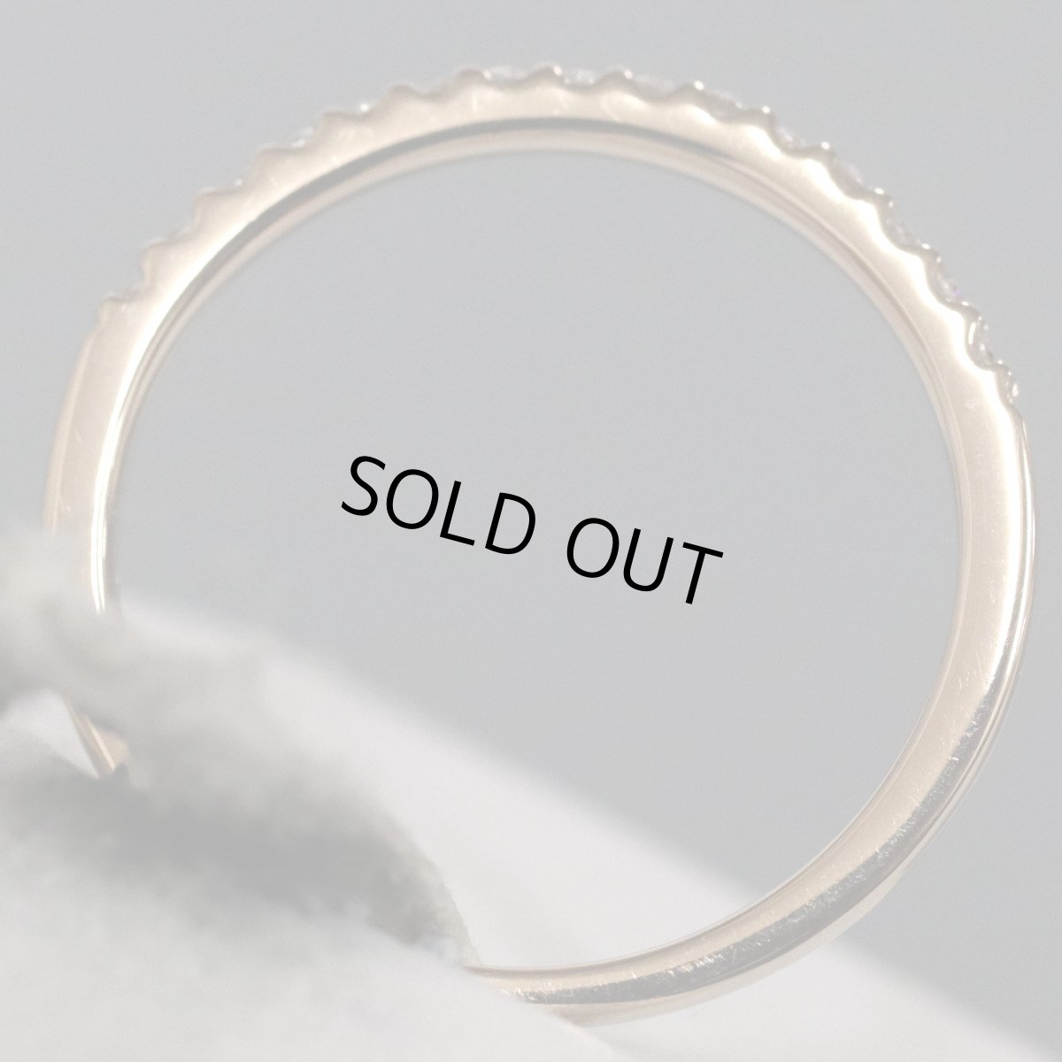 画像4: ヨンドシー K18PGダイヤモンドリング ハーフエタニティ 1.4g #8 (4)