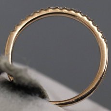 画像4: ヨンドシー K18PGダイヤモンドリング ハーフエタニティ 1.4g #8 (4)