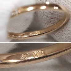 画像6: ヨンドシー K18PGダイヤモンドリング ハーフエタニティ 1.4g #8 (6)