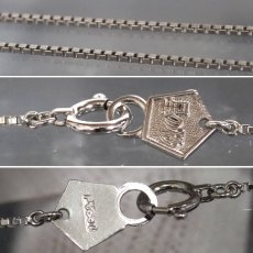 画像6: 星の砂 Pt850/900ダイヤモンドネックレス 三日月モチーフ D0.59 8.9g 40cm 内外箱 (6)