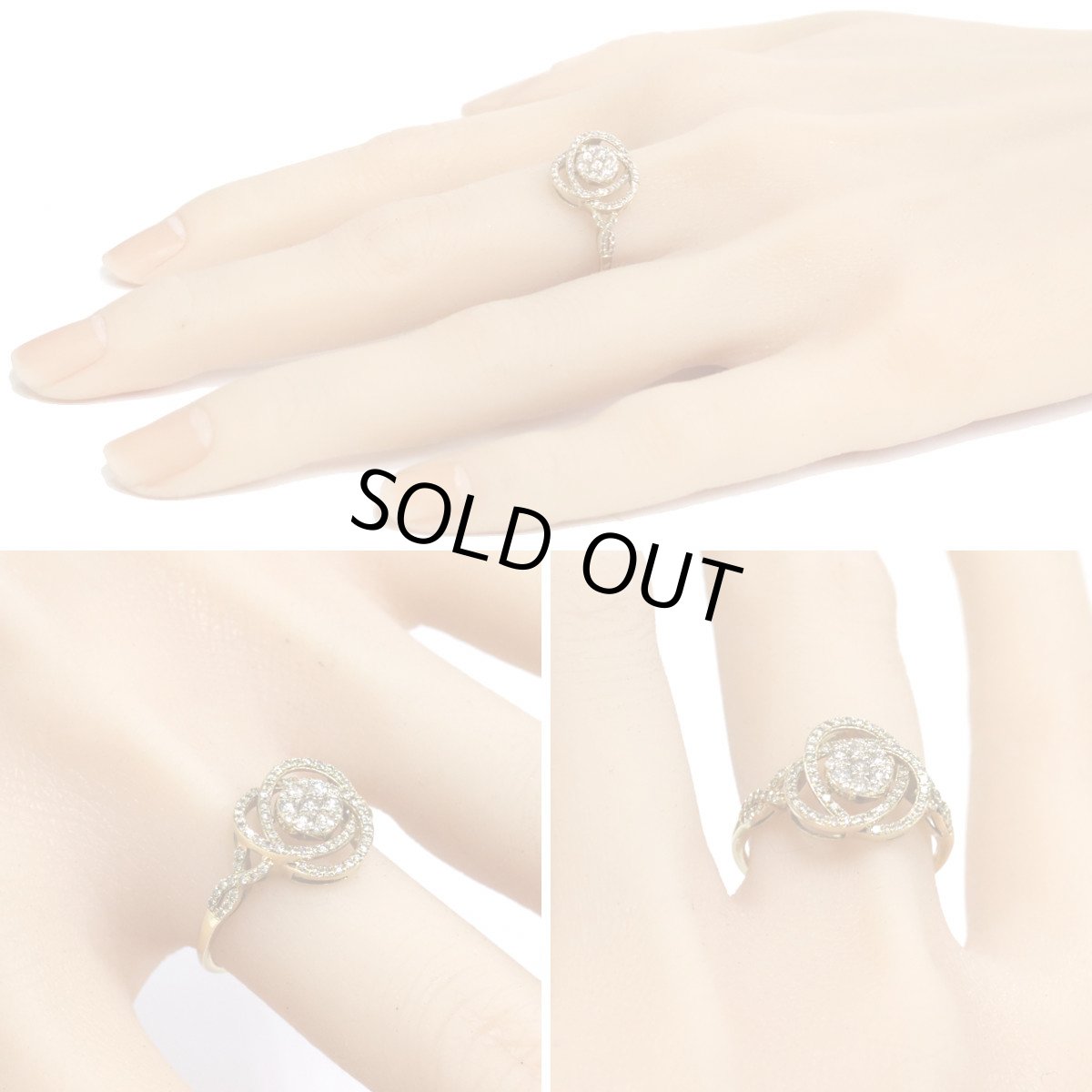 画像10: K18ダイヤモンドリング D0.50 2.7g #16 (10)