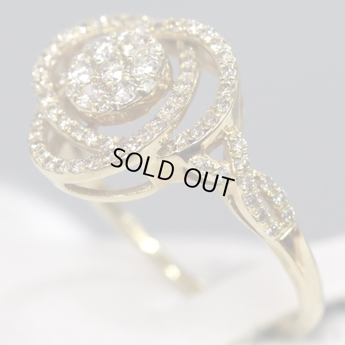 画像2: K18ダイヤモンドリング D0.50 2.7g #16 (2)