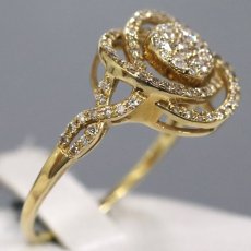 画像3: K18ダイヤモンドリング D0.50 2.7g #16 (3)