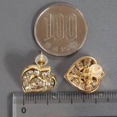 画像9: K18ダイヤモンドピアス ハートモチーフ D1.40×2 キャッチ込み6.9g (9)