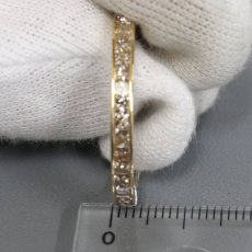 画像8: K18YG/WGダイヤモンドイヤリング D1.02 ×2 7.2g ピアリング ゴールド プリンセスカット テーパー チャネルセッティング (8)