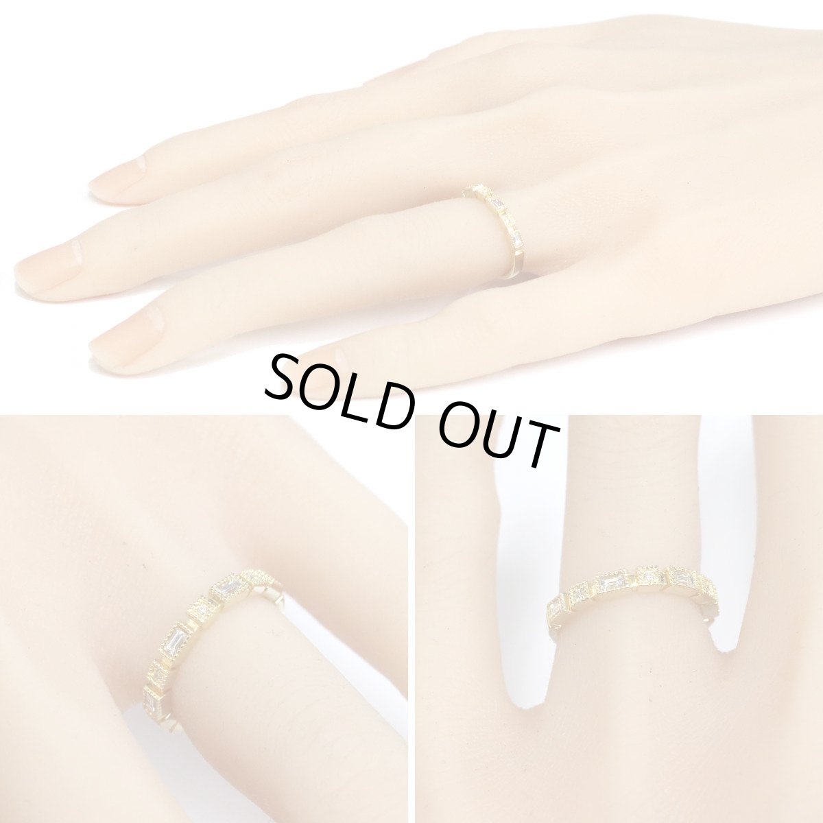 画像10: K18ダイヤモンドリング D0.30 2.9g #9 (10)