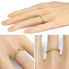 画像10: K18ダイヤモンドリング D0.30 2.9g #9 (10)