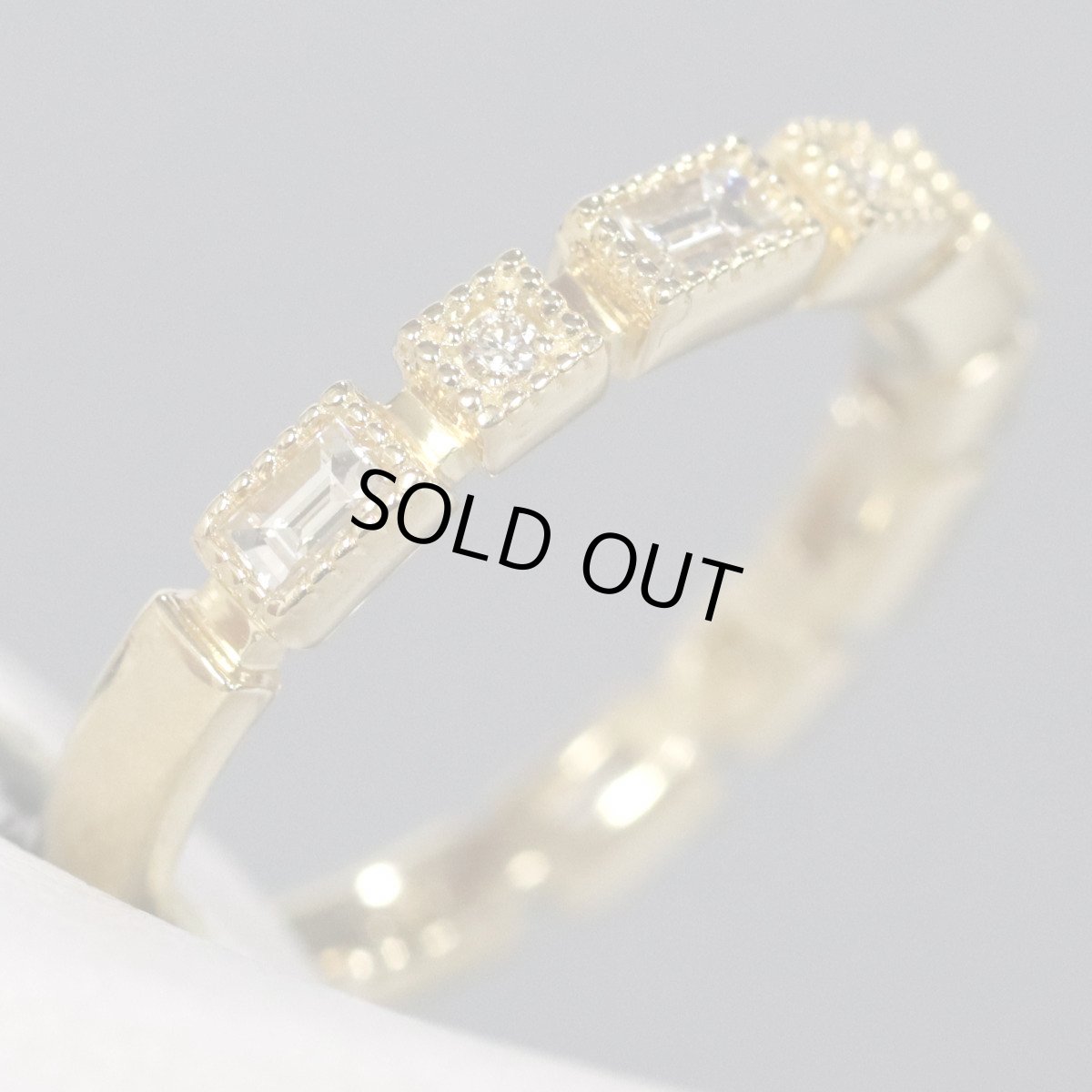 画像3: K18ダイヤモンドリング D0.30 2.9g #9 (3)