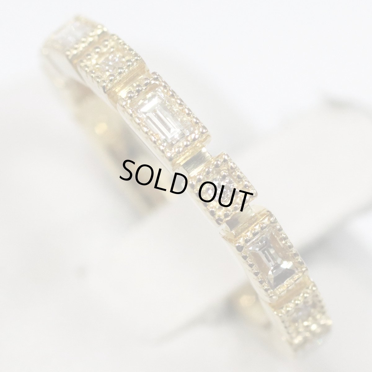 画像4: K18ダイヤモンドリング D0.30 2.9g #9 (4)