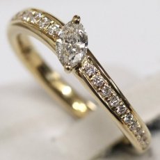 画像4: K18ダイヤモンドリング D0.197 D0.18 3.8g #12.5 ソーティング (4)