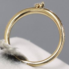 画像5: K18ダイヤモンドリング D0.197 D0.18 3.8g #12.5 ソーティング (5)