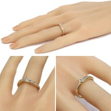 画像9: K18ダイヤモンドリング D0.197 D0.18 3.8g #12.5 ソーティング (9)