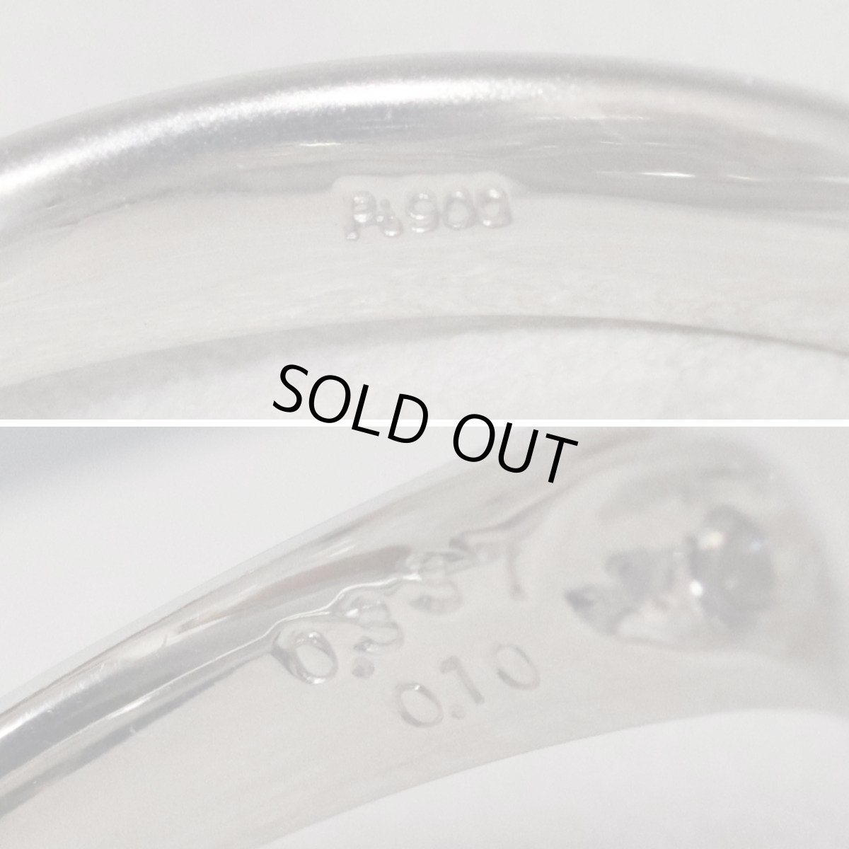 画像7: Pt900ピンクサファイアダイヤモンドリング PS0.337 D0.10 6.8g #11 ソーティング (7)