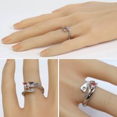 画像9: Pt900ピンクサファイアダイヤモンドリング PS0.337 D0.10 6.8g #11 ソーティング (9)