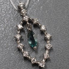 画像3: Pt900アレキサンドライトダイヤモンドペンダントトップ A0.19 D0.23 2.2g ソーティング (3)