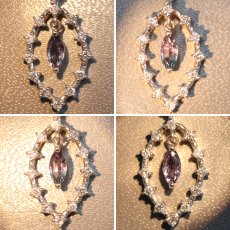 画像5: Pt900アレキサンドライトダイヤモンドペンダントトップ A0.19 D0.23 2.2g ソーティング (5)