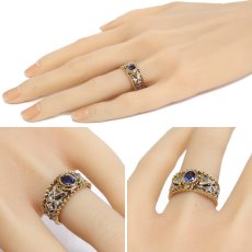 画像10: Pt900/K18サファイアダイヤモンドリング S0.69 D0.35 8.4g #10 (10)