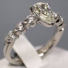 画像1: Pt900ダイヤモンドリング D1.076 D0.60 6.0g #11 ソーティング (1)