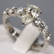 画像2: Pt900ダイヤモンドリング D1.076 D0.60 6.0g #11 ソーティング (2)